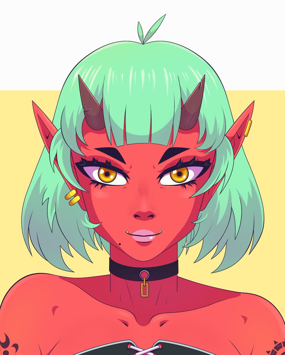 KikeeWhite's tweet photo. Hola! Aquí les comparto mi último dibujo, está es la tercer chica demonio, la verdad quedé contento con el resultado de los tres dibujos, espero hacer más cosas así 😁 pásenla bien!!! 🤗✨

#girldrawing #drawing #characterdesign #character #characterart #characterillustration https://t.co/obKlhf12Xs