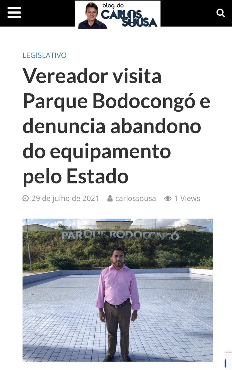 Alexandredosind's tweet photo. VÍDEO: Veja as imagens da situação de abandono que se encontra o ‘Parque Bodocongó’, obra inaugurada pelo governo do estado que custou R$ 40 Milhões aos paraibanos.

Acesse o link abaixo.
📺 https://t.co/sLcskSOzMh

#paraiba #campinagrande #bodocongo #parque https://t.co/oWFJbEMFck