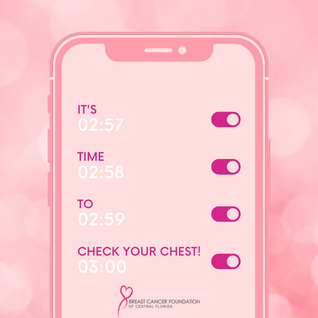 BreastCancerCFL's tweet photo. It's time to #CheckYourChest β° We encourage women AND men (starting by age 20) to administer self-breast exams once a month. #EarlyDetectionIsTheBestProtection so check yourself today & tag 3 loved ones/friends to do the same! π
#bcfcf #breastcancer #breastcancerfacts #1in8 https://t.co/MhNBv0lBCZ