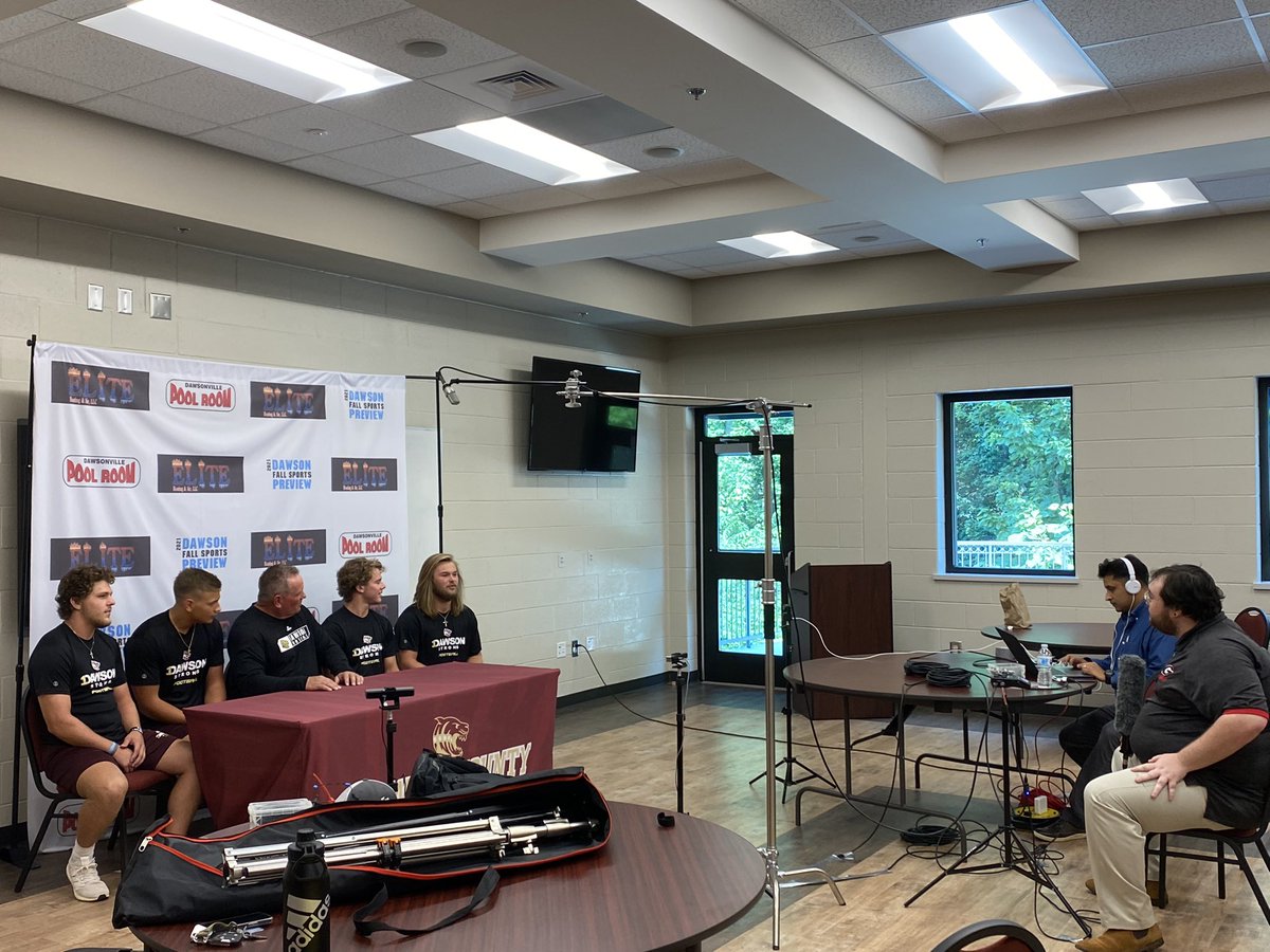 First annual fall sports media day is underway! Thank you to Dawson Co. News, Elite Heating and Air, and Dawsonville Pool Room for recognizing our Tiger athletes. All of our fall sports are being recognized today…we’re getting excited!