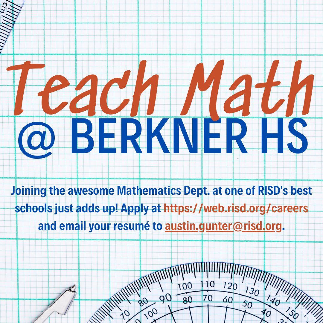 Come and join our math team @ Berkner High School STEM Academy