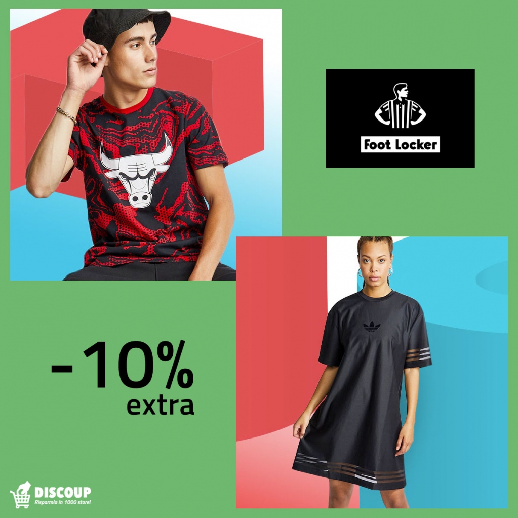 DiscoupCom's tweet image. I saldi continuano!
Grazie a Discoup puoi risparmiare il 10% extra sui prodotti già scontati Foot Locker!

Clicca qui e scopri il codice da utilizzare piucodicisconto.page.link/footlocker

#footlocker #footlockereu #footlockerme #footlockerkicks