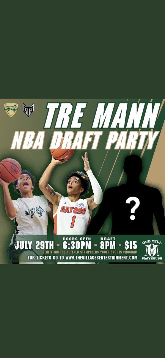 79colt45's tweet photo. Whether your in the Sunshine State ☀️ or the Empire State 🏢, you can attend a draft party for ⁦@tre2mann3⁩ &amp; celebrate the accomplishments of a tremendous young man‼️
#BuffaloBuilt #GatorMade #NBAReady  ⁦@VHS_Hoops⁩ ⁦@GatorsMBK⁩ ⁦@NBADraft 🦬 🐊 ⛹🏽‍♂️ https://t.co/NeGUND7XwK