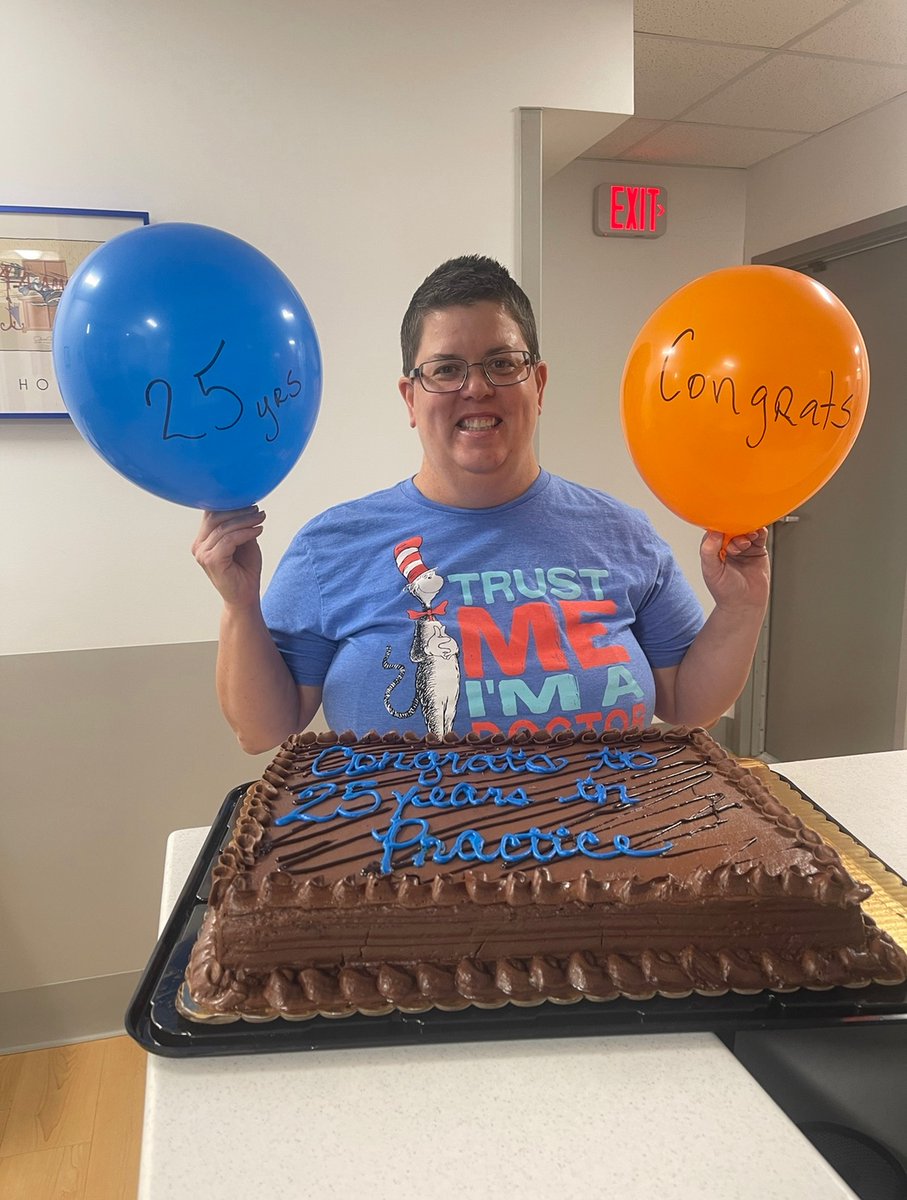 chnolaalong's tweet photo. Dr. Reita Lawrence celebrating 25 years in practice as a Pediatrician. She truly loves all of her babies and watching them grow up!  @NMRLaBorde @CHNOLA https://t.co/vNCUM07bO6
