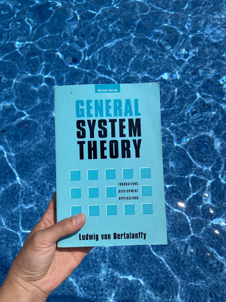 KatieGiardello's tweet photo. At the pool with this 1969 classic (and my kids)! #PoolReads #MommingWhilePhDing #PhDLife #SystemsTheory #DestinationDissertation https://t.co/g2iGAYwu4j