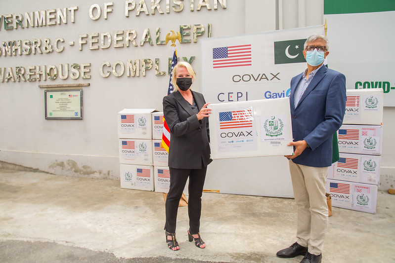 COVID-19 vaccine doses were delivered to Pakistan