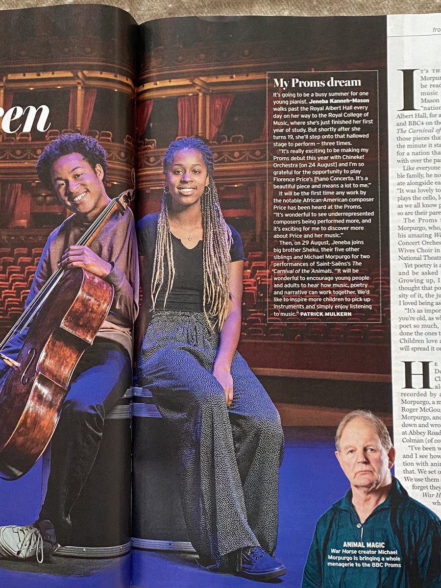 PatrickMulkern's tweet photo. In our latest issue, RT’s Complete Guide to the #BBCProms. Delighted to have put this together with contributions from @thekatiederham @PetrocTrelawny @thekannehmasons Josie d’Arby, Michael Morpurgo and a gorgeous cover by Andrew Lyons @kerinjo @RadioTimes @bbcproms https://t.co/Ln5T1ub7dS