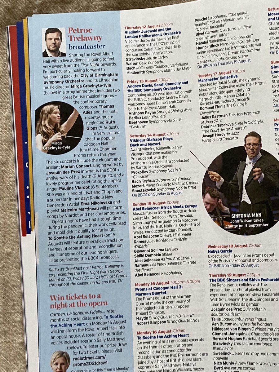 Patrick Mulkern 💙 (@patrickmulkern) on Twitter photo In our latest issue, RT’s Complete Guide to the #BBCProms. Delighted to have put this together with contributions from <a href="/thekatiederham/">Katie Derham</a> <a href="/PetrocTrelawny/">Petroc Trelawny</a> <a href="/thekannehmasons/">The Kanneh-Masons</a> Josie d’Arby, Michael Morpurgo and a gorgeous cover by Andrew Lyons <a href="/kerinjo/">Andrew Lyons</a> <a href="/RadioTimes/">Radio Times</a> <a href="/bbcproms/">BBC Proms</a> In our latest issue, RT’s Complete Guide to the #BBCProms. Delighted to have put this together with contributions from <a href="/thekatiederham/">Katie Derham</a> <a href="/PetrocTrelawny/">Petroc Trelawny</a> <a href="/thekannehmasons/">The Kanneh-Masons</a> Josie d’Arby, Michael Morpurgo and a gorgeous cover by Andrew Lyons <a href="/kerinjo/">Andrew Lyons</a> <a href="/RadioTimes/">Radio Times</a> <a href="/bbcproms/">BBC Proms</a>