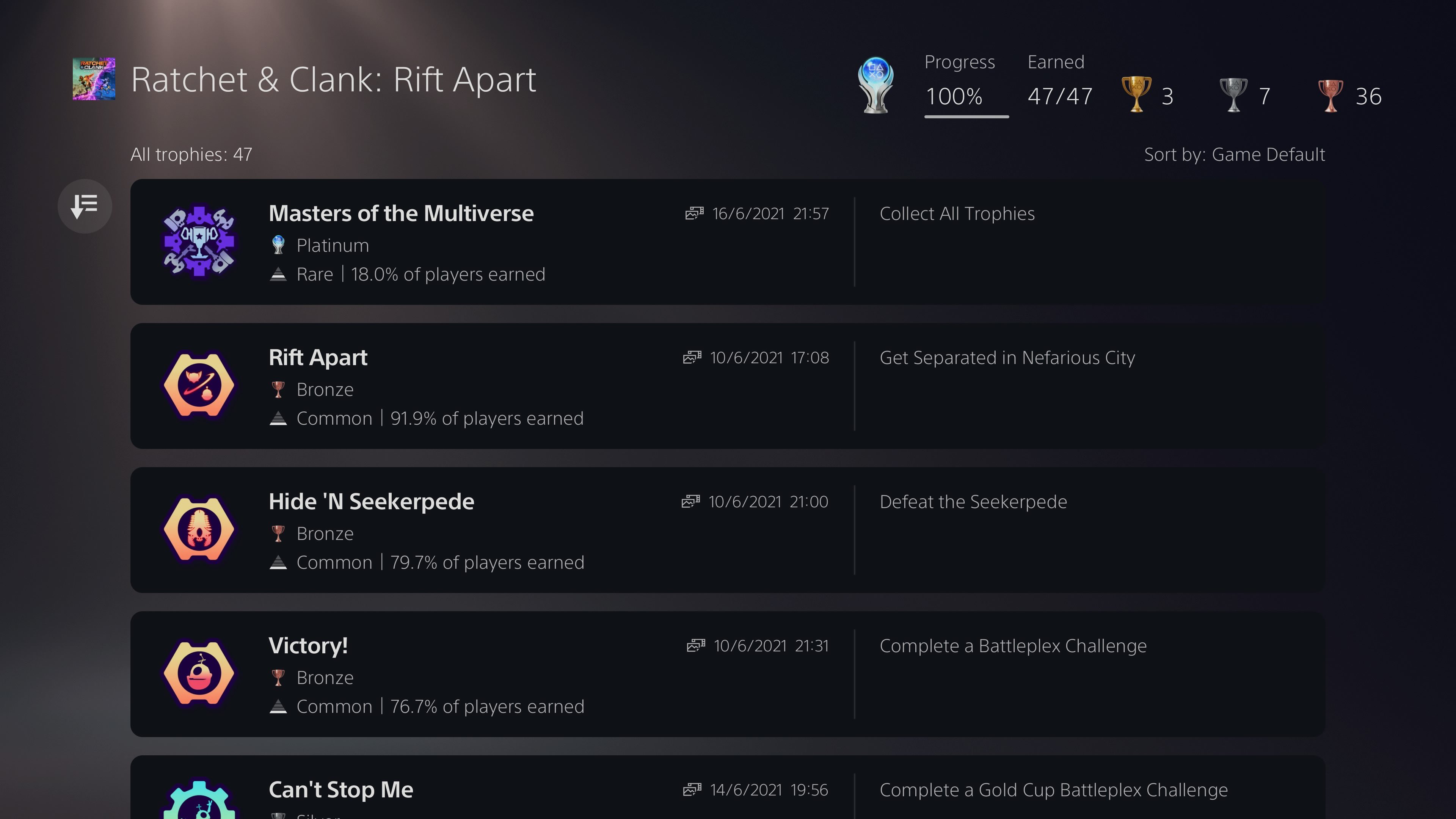 Platinum Trophy Ratchet & Clank Rift Apart All Hidden Trophies 