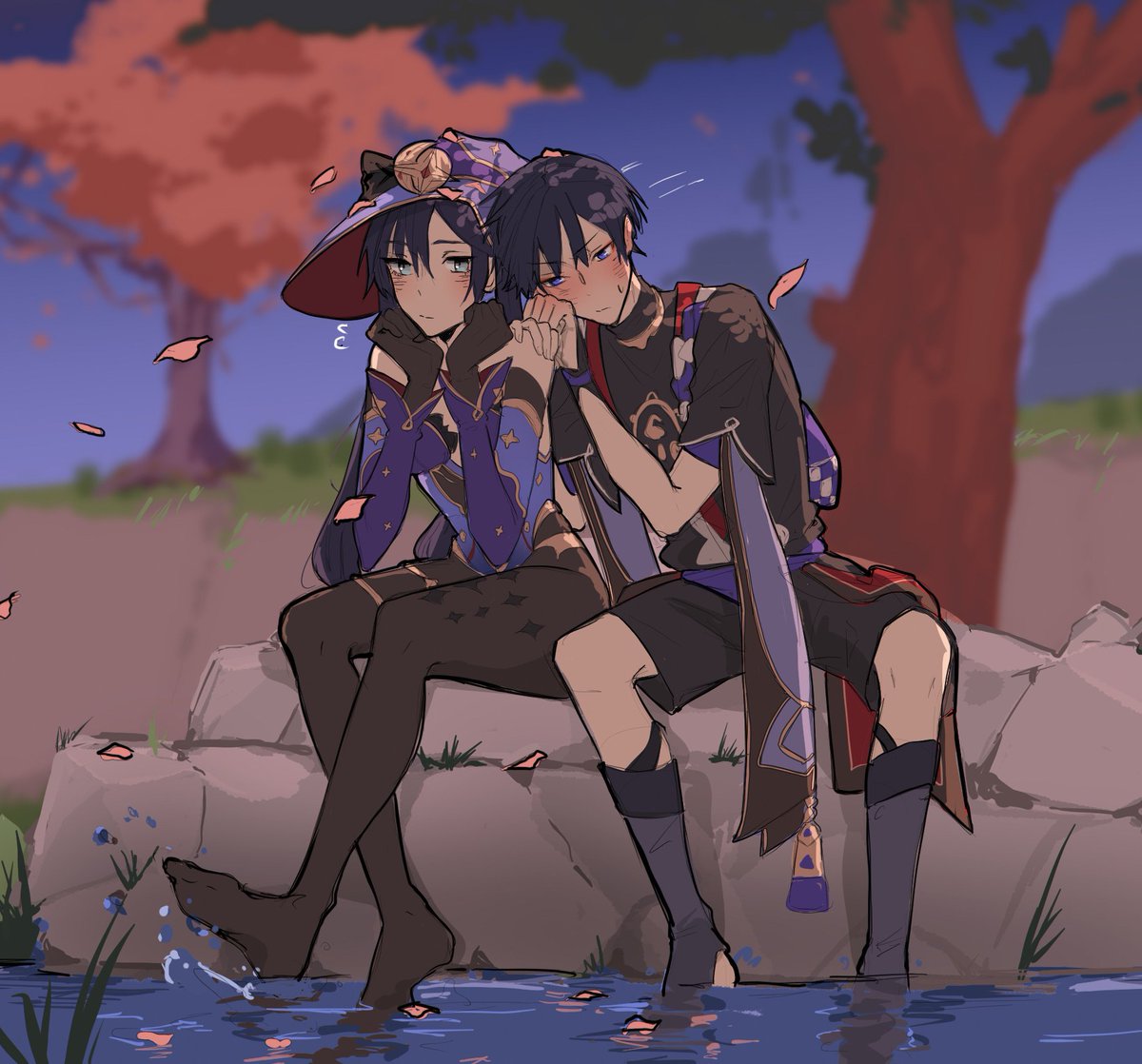 artwolfaja's tweet photo. Showing affection can be a little difficult for a small Harbinger 🥺👉👈 https://t.co/ExaOj72Q9j