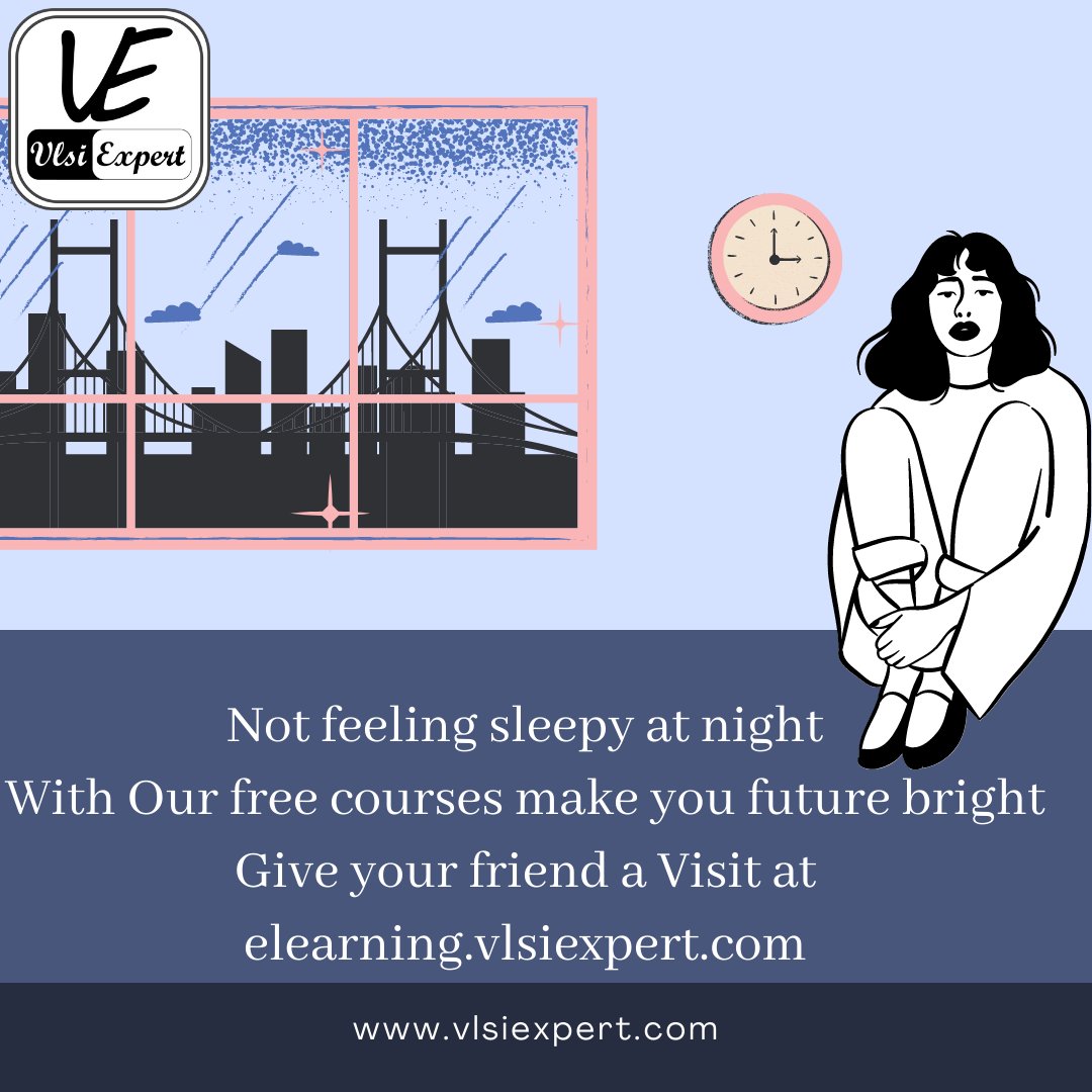 vlsi_expert's tweet photo. #VLSIexpert #LateNight #Boredom #curateknowledge #Visit #free #VLSICourses
"Create you own Future"
"Explore VLSIExpert elearning Feature"
"Especially for knwledagble nocturnal Creatures" https://t.co/QN3HdIZsGs