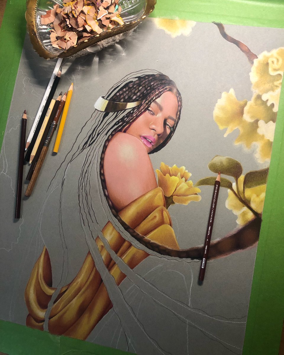 Zendaya W.I.P #zendaya #art #portraitart #drawing