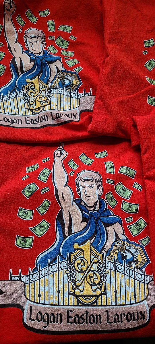 The Champ's <a href="/LoganLaroux/">Logan Easton Laroux</a> New Shirts are Shipping out today from <a href="/1PERCENTMERCH/">1% MERCH</a> 
Art by @JCPxDESIGNS 
EMBRACE THE MOVEMENT! ☝️%