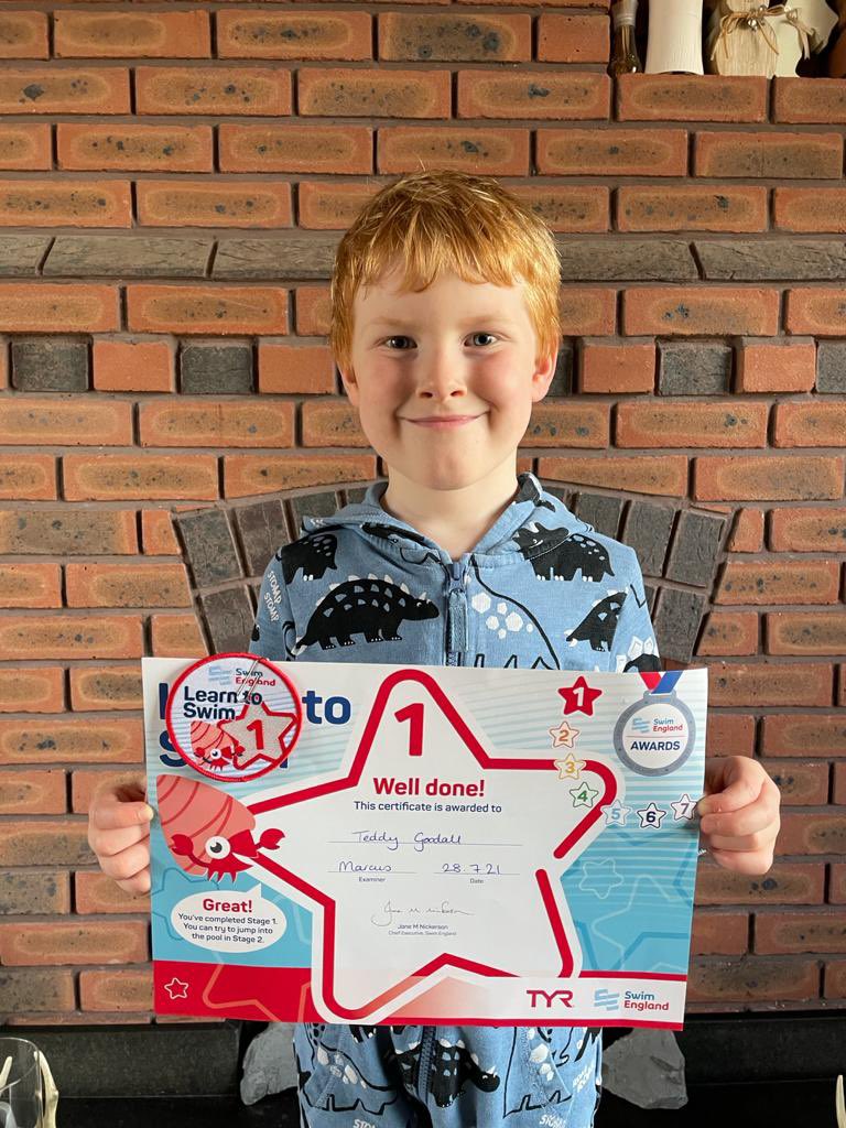 Moving up a swimming class 🥳