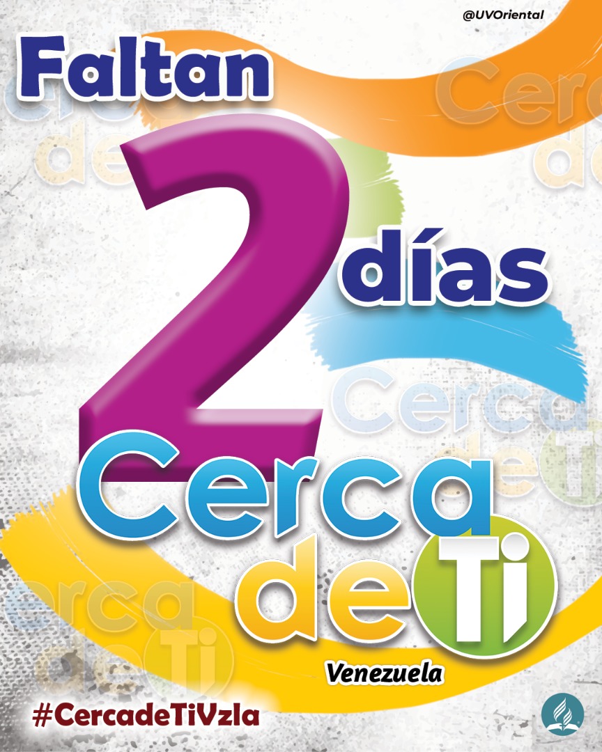 ✋🏻No basta con "no hacerle daño a nadie". ✅Es necesario "hacer el bien"...¡y por los motivos correctos!🤝🏻

🔊 Así que sirve al prójimo y muestrale el gran amor de Dios en nuestro #CercaDeTiVzla 2021! ¡¡Faltan solo 2⃣ días para iniciar!! 

Y sonríe 😁...¡Dios cree en ti! 😉