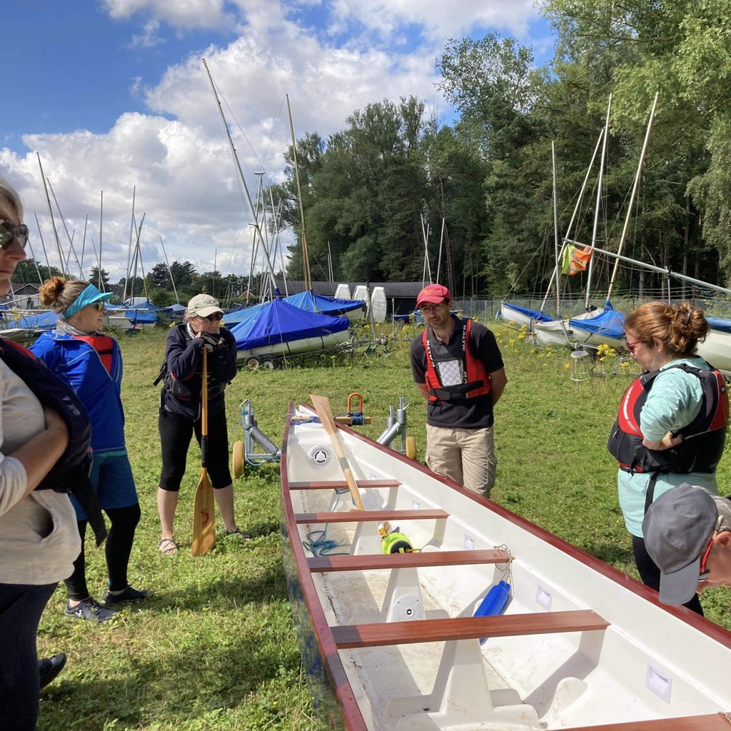 oxfordpfl's tweet photo. Seven of us completed a great day of helm training with @DragonBoatDan from @RacetheDragonUK We learned and practiced loads including lots of theory on land. Great preparation for the Saturday morning &amp; Thursday evening paddling sessions we’ll be running throughout August ☀️🐉🛶 https://t.co/NOx2PmqPn2