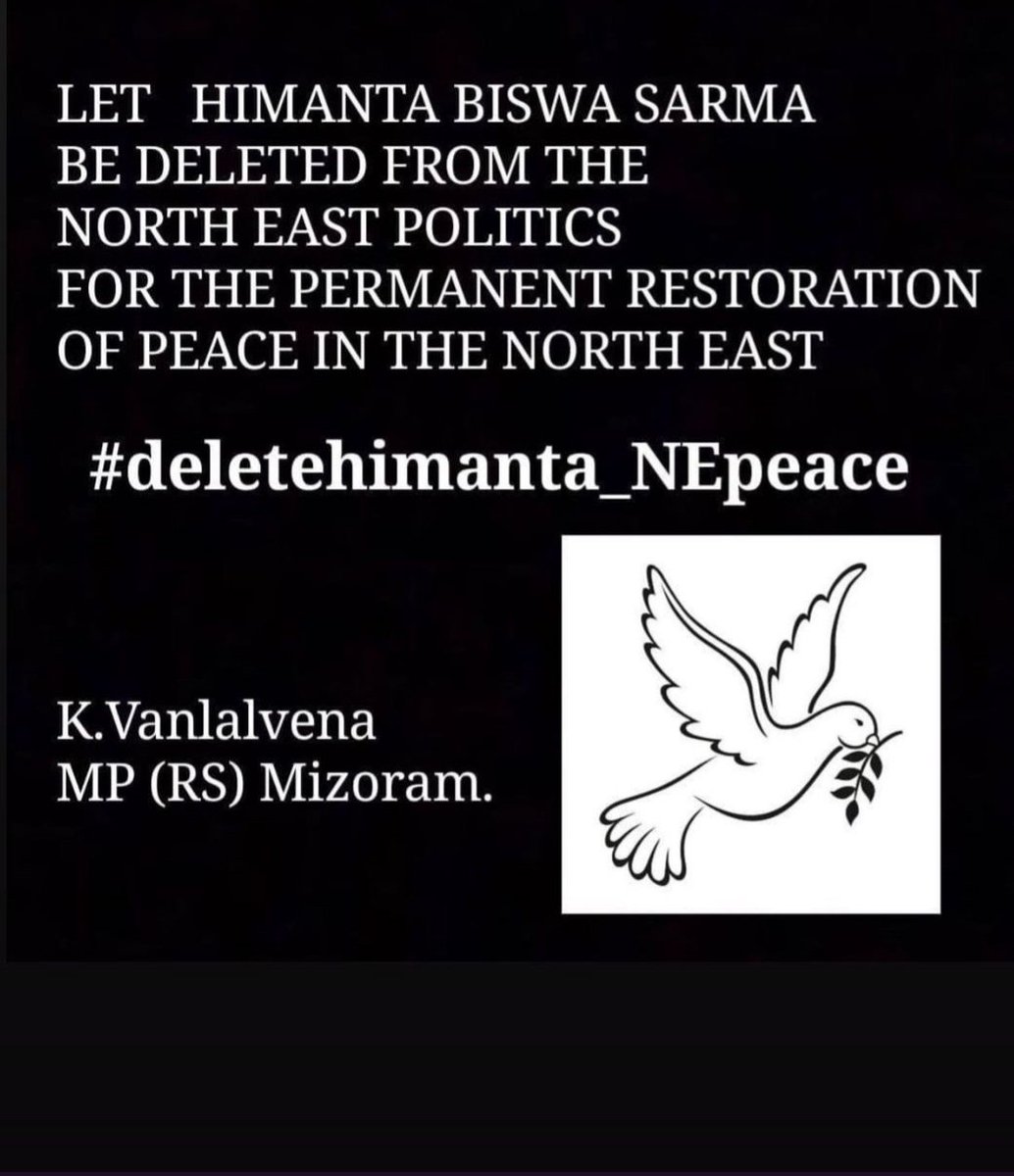 Shadowcat_95's tweet photo. #MizoramWantsPeace #MizoramWantsPeace #HimantaStepdown We Mizos stand in solidarity for the peace and harmony of NE and our land #himantastheproblem #MizoramWantsPeace #HimantaStepdown https://t.co/Jzdrdta02p
