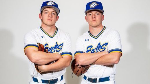 CFB247's tweet photo. Caleb and Marcus Collins
Spalding University, Pitcher &amp; Infield 201912023 https://t.co/ghi7fqkboG