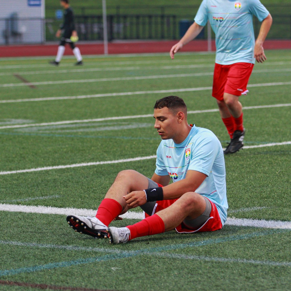 Suiting up for the weekend. 

It’s a Rogue Derby on Sunday 11:00 AM at Bliss Field (Rehoboth, MA) for FA 1 League play. PCFC are currently in 1st place and PCFC B are in 6th place of the 10 teams in the league.