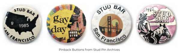 queerguru's tweet photo. The latest Exhibit at @HaightStreetArt  Center in SF is @QueerVisions  featuring the @#TUDPinArchive  which explores the role of nightlife in the creation of the queer community: @laurentabak  @KatieGilmartin #AMIRKHADAR #QueerAncestorsProject  https://t.co/5C0sjjLIwB https://t.co/jK8klnE41d