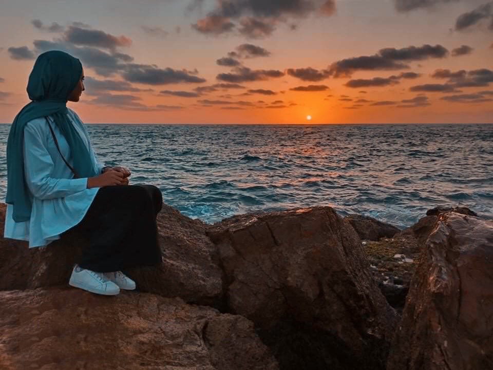 الغروب من أم خالد.🤍