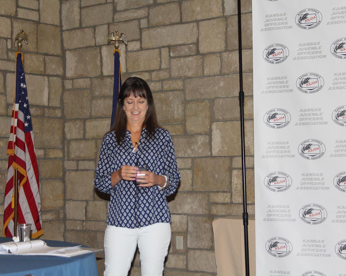 jodigrover's tweet photo. Had the privilege to present with @JeanineLong at the Kansas Juvenile Officers Association Conference this morning. We make a great team! Welcome your SRO’s and be grateful for all they do! #braindevelopment #trauma #deescalationtechniques https://t.co/K1GqSjBHxm