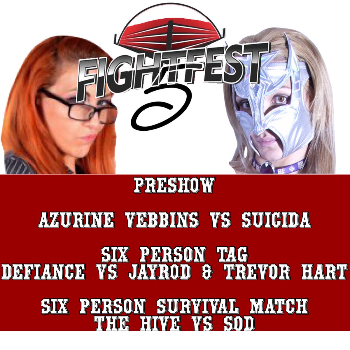This Sunday <a href="/DatsAzzyVebbins/">Azurine Vebbins</a> vs <a href="/RiskyAuGoGo/">𝙻🅤︎𝙲𝙷Ⓐ︎ 🅑︎𝙰𝚛𝙱Ⓘ︎Ⓔ︎</a> -  <a href="/SnowJoss/">Defiance the Faction</a> faction Defiance vs JayRod and Hart - @Legionverse2 faction The Hive vs <a href="/JZRykers/">Zeus & Jupiter - Rikers Demolition Squad</a> faction Symphony of Destruction