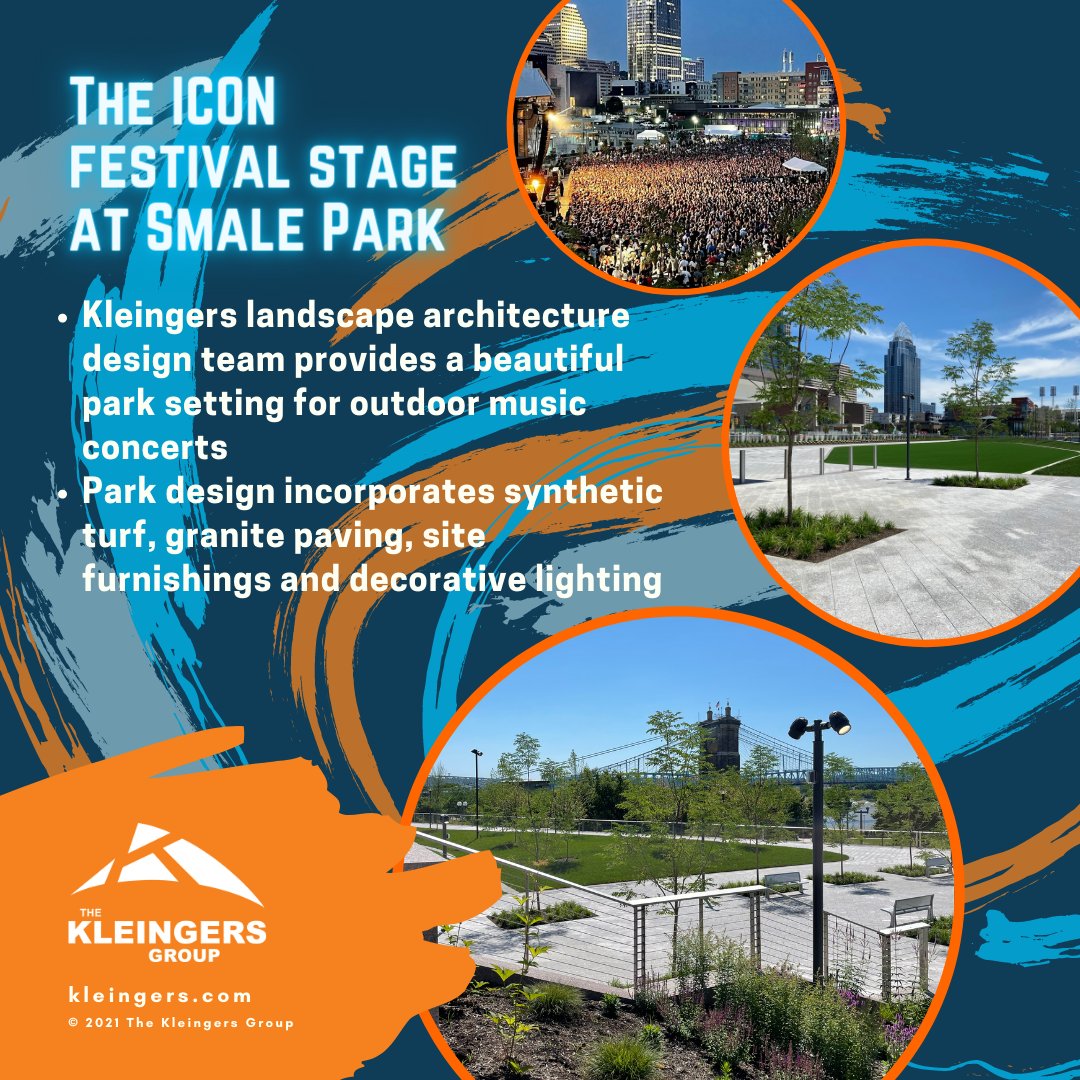 kleingers's tweet image. Are you ready to ROCK? This week’s #DowntownThursday project is the ICON Festival Stage at Smale Riverfront Park. Last night, the sold-out concert goers experienced the beautiful #LandscapeArchitecture design and #syntheticturf, featuring the #foofighters.
 
@CincyParks
