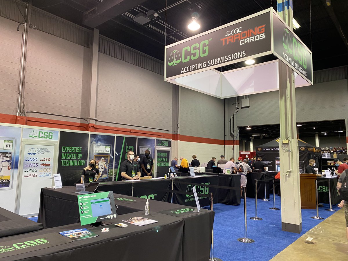 nsccshow's tweet photo. Thanks so much for having me. For more questions, please see booth #1607 in the Case Break Pavilion at #NSCC21, reach us at @CSGCards or me, Andy Broome, at @cardgrader.
#CSGTwitterTakeover https://t.co/RjYKHSJy3k