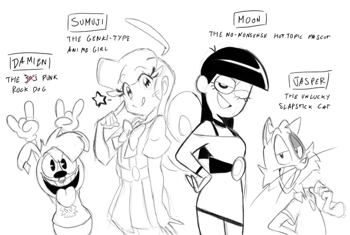 I've been drawing these characters for ten years and they've never had a place to live until now 