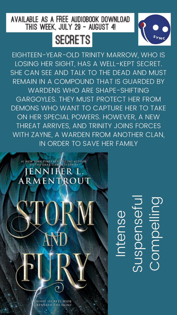 JTCentralLib's tweet image. This week&apos;s theme is “Beware These Secrets&quot;. You can download these two FREE audiobooks today through next Wednesday from @audiobookSYNC
 and they&apos;re yours to keep for life! #audiobooksync #audiobooksync2021