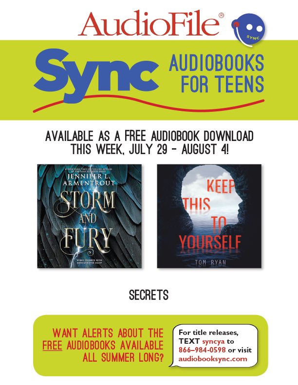 JTCentralLib's tweet image. This week&apos;s theme is “Beware These Secrets&quot;. You can download these two FREE audiobooks today through next Wednesday from @audiobookSYNC
 and they&apos;re yours to keep for life! #audiobooksync #audiobooksync2021