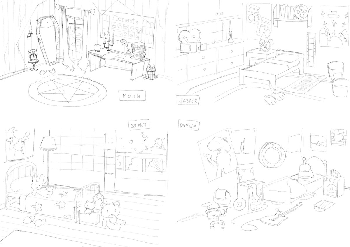 I've been drawing these characters for ten years and they've never had a place to live until now
