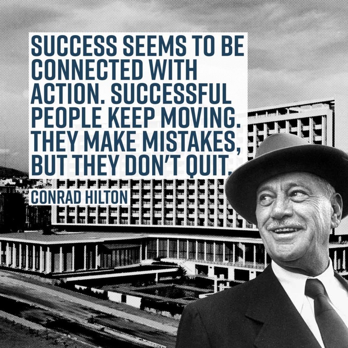 SignaMarketing's tweet photo. It doesn’t matter how many times that you fail.⁣
⁣
Everybody makes mistakes here and there.⁣
⁣
All that matters is that you get back up - successful people keep moving.⁣
⁣
#ConradHilton #Hilton #DigitalMarketing https://t.co/c8gGg0xLv3