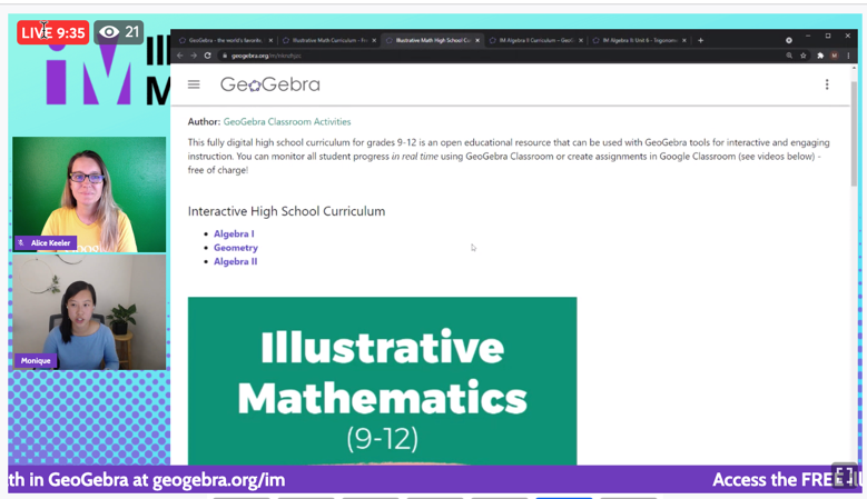 alicekeeler's tweet photo. For high school the Algebra, Geometry, and Algebra 2 materials are available FREE

@math_monique from @geogebra demonstrating the FREE Illustrative Mathematics curriculum https://t.co/9wC6jTLdj5 https://t.co/QM8etBZRFX