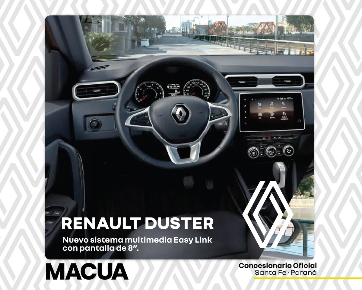 MacuaRenault's tweet photo. El Nuevo Renault Duster tiene un increíble interior, totalmente renovado que espera que lo conozcas. 

#macua #nuevoduster #renault https://t.co/9dumzrFvyI