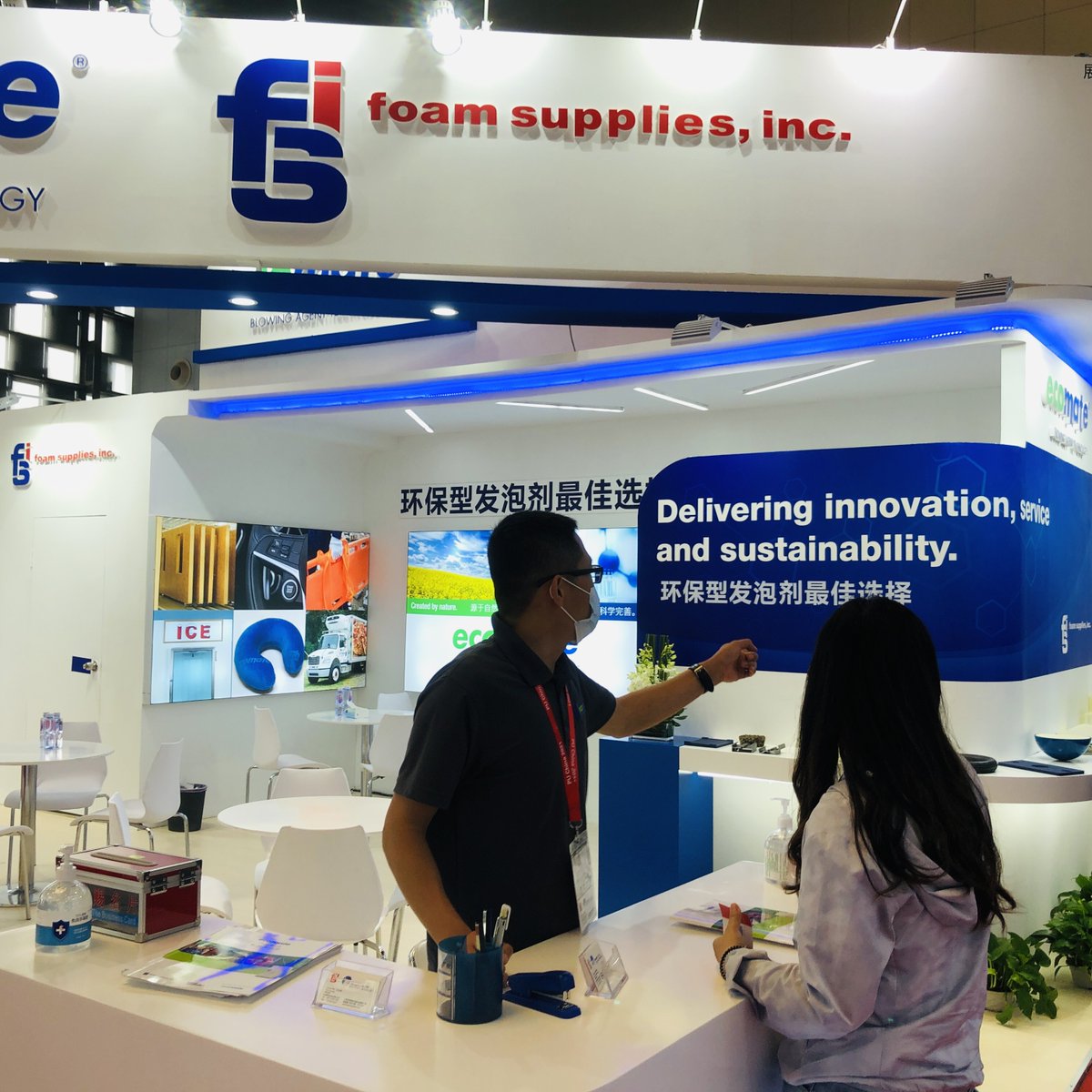 fsi_co's tweet photo. #PUChina is in full swing at the Shanghai World Expo Convention Center. If you're at the show, stop by Stand 80 and learn about our zero GWP, zero ODP #Ecomate blowing agent technology!
#successthroughinnovation #sustainability #FSI https://t.co/eCeOgNr8pc