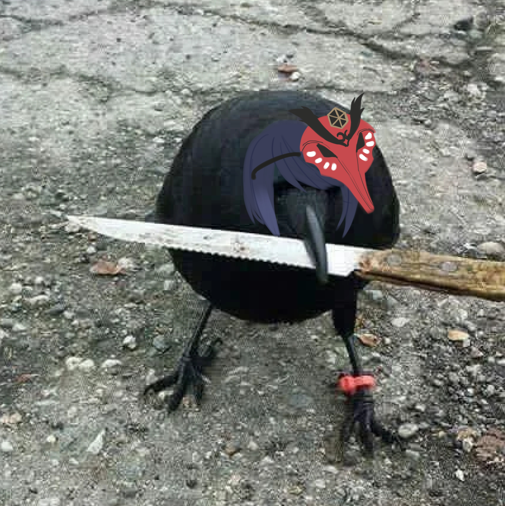 Нож ворон