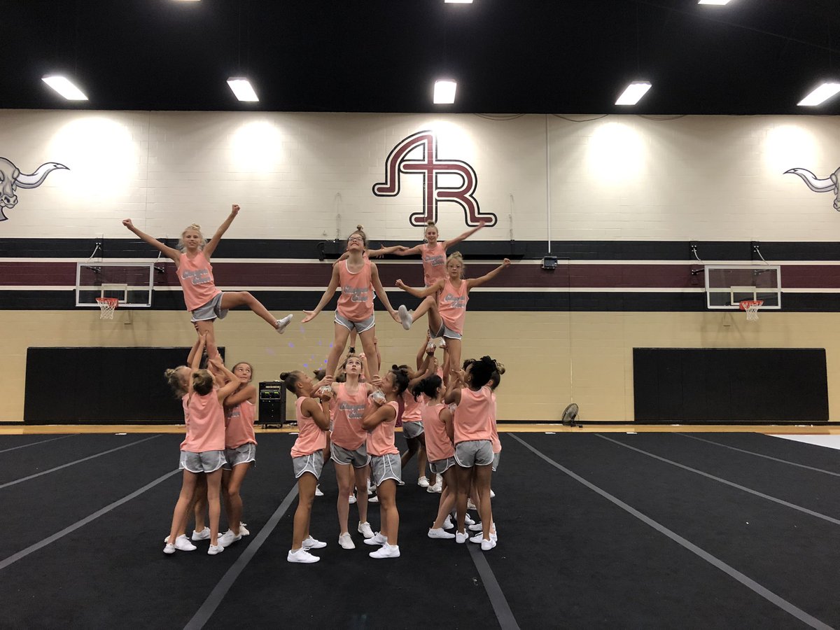 Cheer Camp Day #2
The girls worked so h#hard today!  I am super proud of them!
<a href="/LeamanJH/">Leaman Junior High</a>  #DLJHCHEER