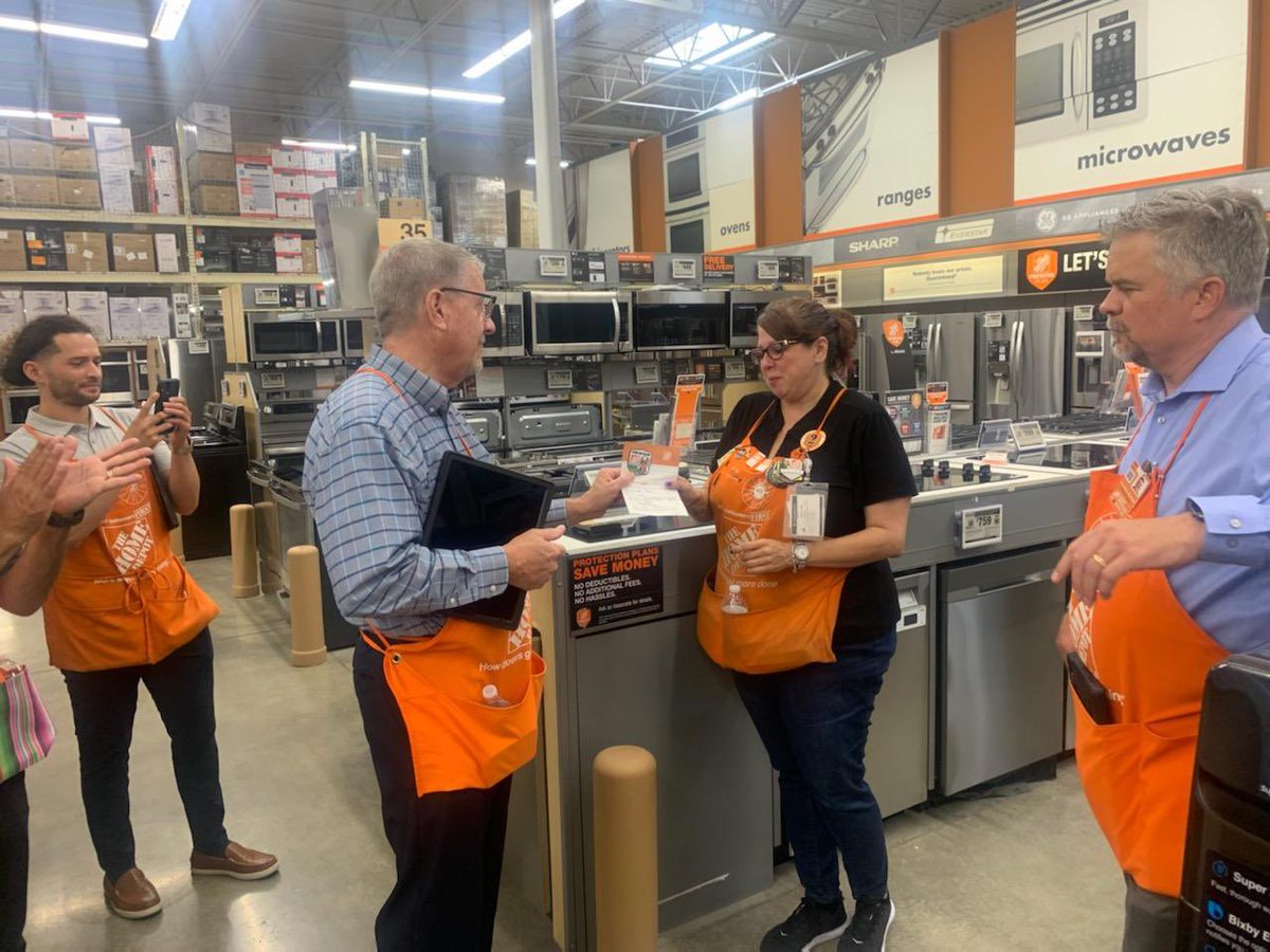 The Home Depot 1549 (@1549the) on Twitter photo Shout out to Lew for getting recognized for her outstanding building of relationships with our install #THDYULA <a href="/lmw_924/">Lewellyn Workman</a> <a href="/dan_kitterman/">Dan Kitterman</a> <a href="/SteveCronin12/">Steve Cronin</a> <a href="/HortaLora/">Lora Horta</a> <a href="/jeff_ogard/">Jeff Ogard</a> @HD_MarthaA Shout out to Lew for getting recognized for her outstanding building of relationships with our install #THDYULA <a href="/lmw_924/">Lewellyn Workman</a> <a href="/dan_kitterman/">Dan Kitterman</a> <a href="/SteveCronin12/">Steve Cronin</a> <a href="/HortaLora/">Lora Horta</a> <a href="/jeff_ogard/">Jeff Ogard</a> @HD_MarthaA