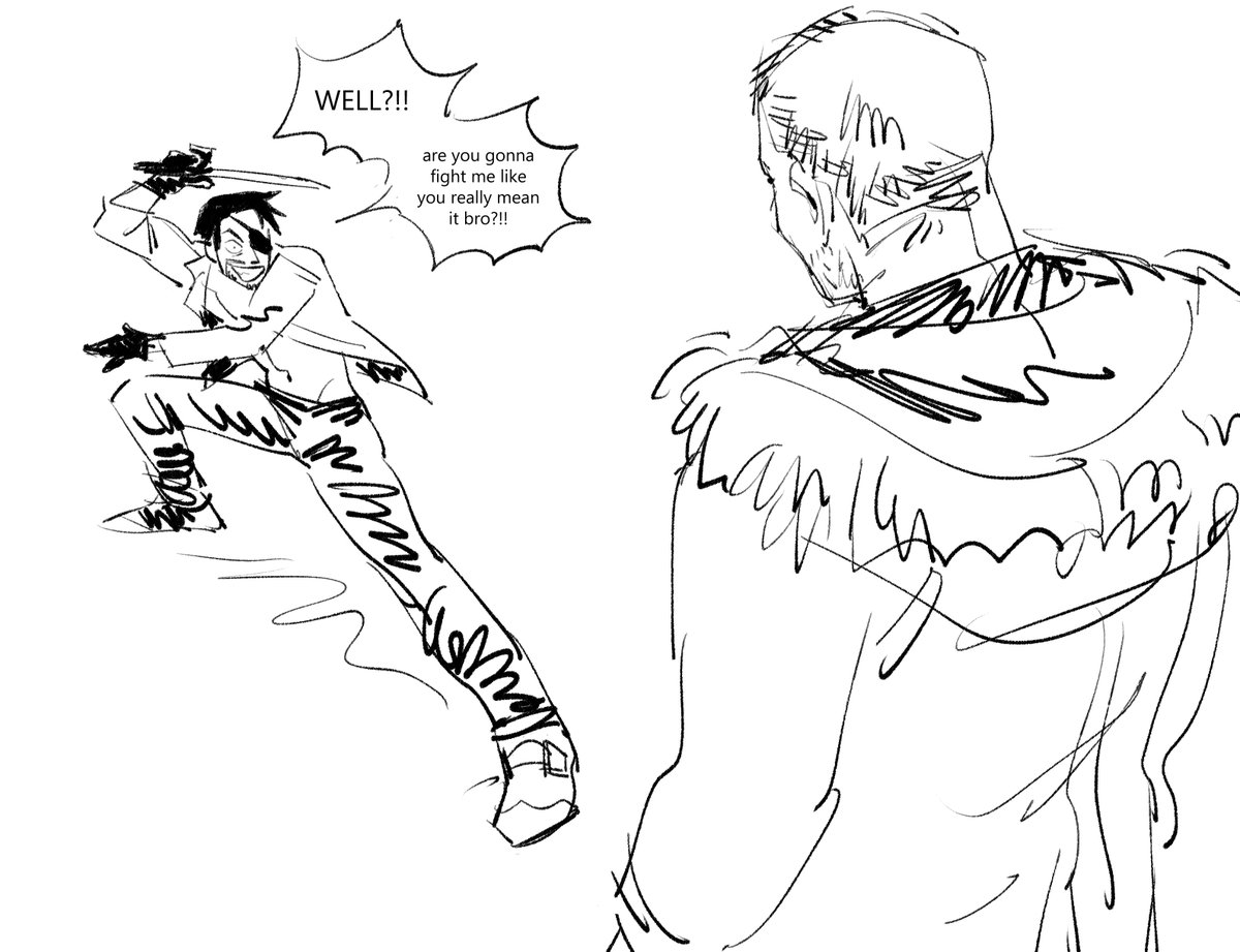 random doodles about majima's obsession with fighting big strong sexy dudes #ryugagotoku
