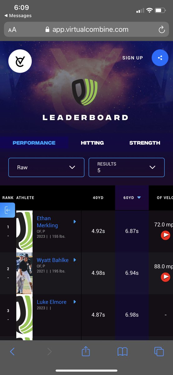 <a href="/BlueprintBBall_/">Blueprint Baseball</a> 15u’s <a href="/EthanMerkling35/">Ethan Merkling</a> was floating at the <a href="/ProspectWire/">Prospect Wire</a> showcase this weekend! #1 60 yd dash of the showcase! #blueprintnation 💨💨