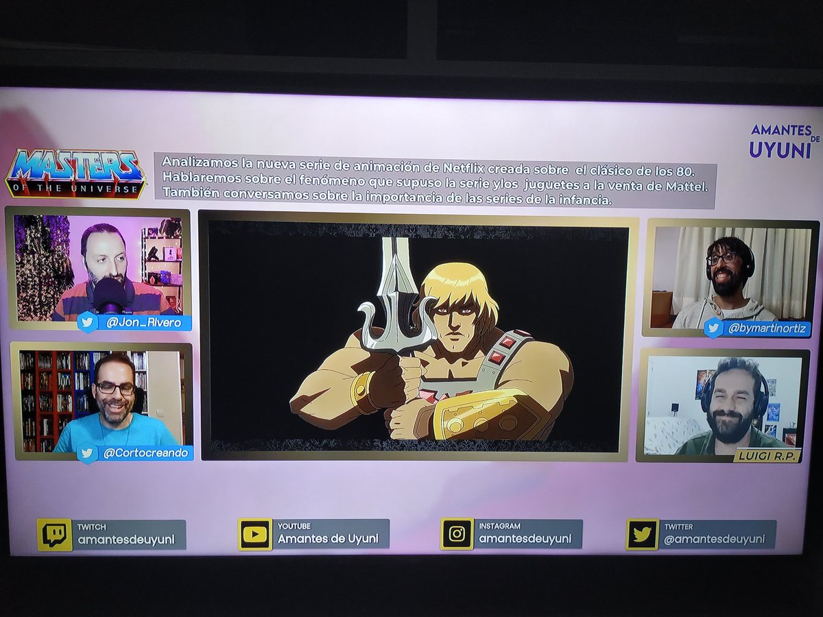 KittyWu0000's tweet photo. @Jon_Rivero @Cortocreando @bymartinortiz analizando #mastersoftheuniverse right now en el canal de Youtube de @amantesdeuyuni #MastersoftheUniverseRevelation #mastersdeluniverso #porelpoderdegrayskull #yotengoelpoder #heman #teela https://t.co/b6vWPD4CYw