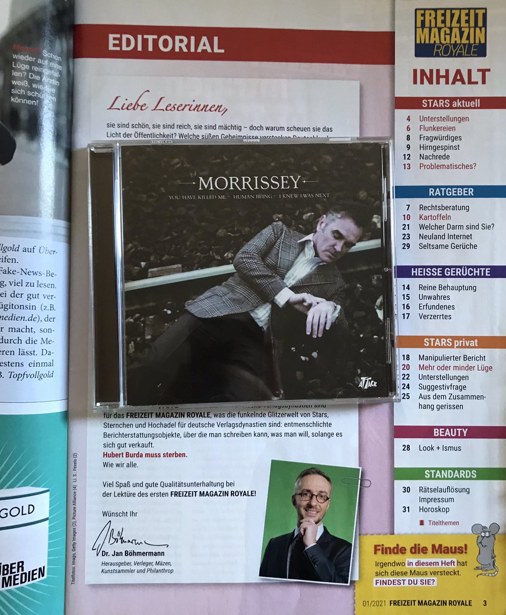 HonorableOnline's tweet photo. Mein #Freizeitmagazin ist haute endlich nach Frankreich angekommen… und dabei war auch eine unglaubliche schöne Überraschung. Danke, @FelledUpFromHel. ❤️ https://t.co/Fz0tHyDtNi