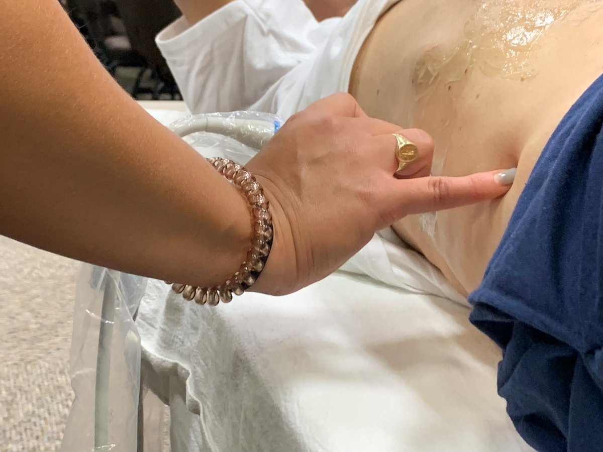 JPS_Health's tweet photo. Nope, these aren’t real JPS patients! They are volunteer models, in place to help Emergency Medicine residents train on ultrasound exams and equipment. @FortWorthEM @IESHealthcare #EMConf #JPSdocs https://t.co/W1L6iUvqJK