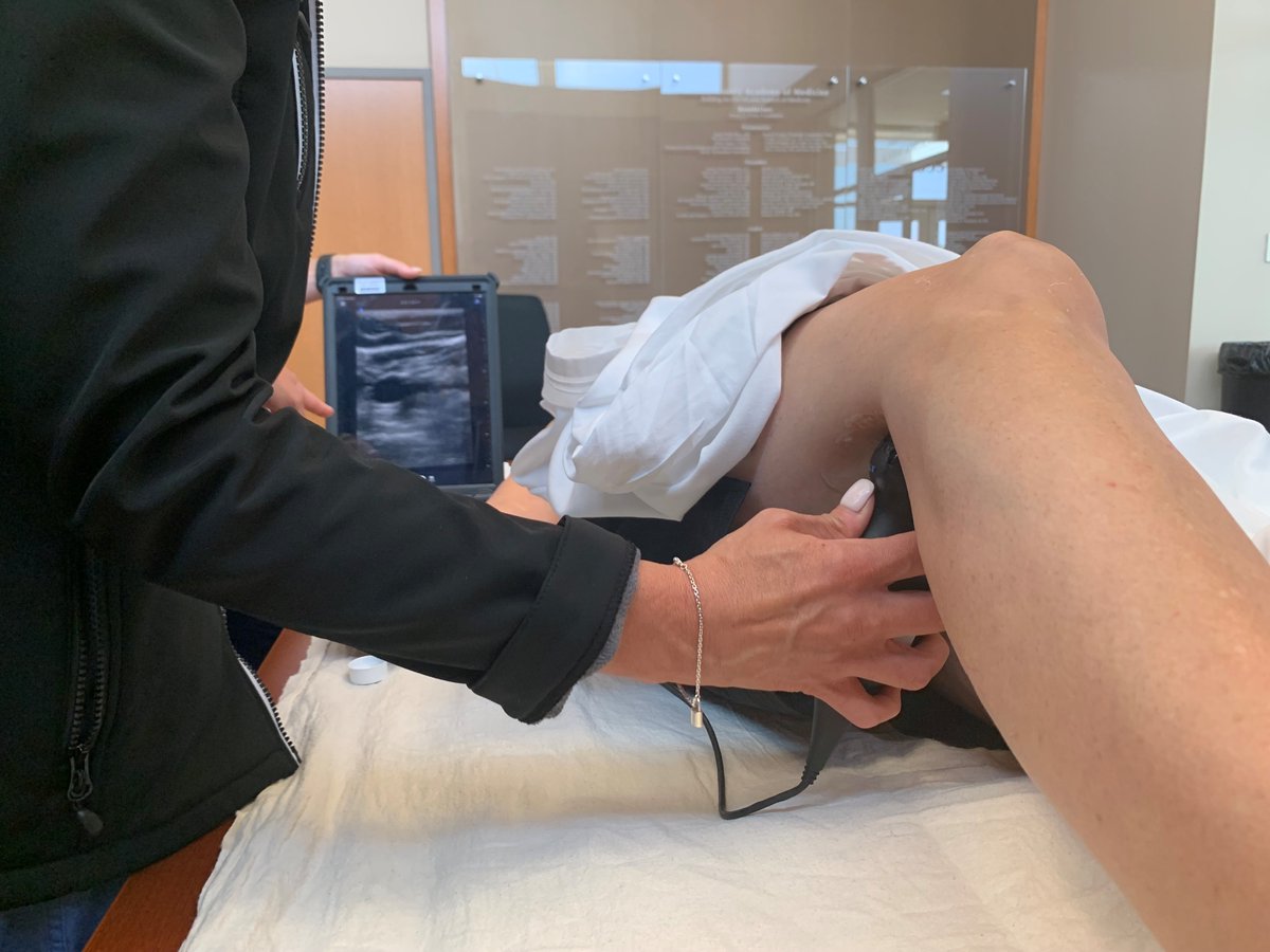 JPS_Health's tweet photo. Nope, these aren’t real JPS patients! They are volunteer models, in place to help Emergency Medicine residents train on ultrasound exams and equipment. @FortWorthEM @IESHealthcare #EMConf #JPSdocs https://t.co/W1L6iUvqJK