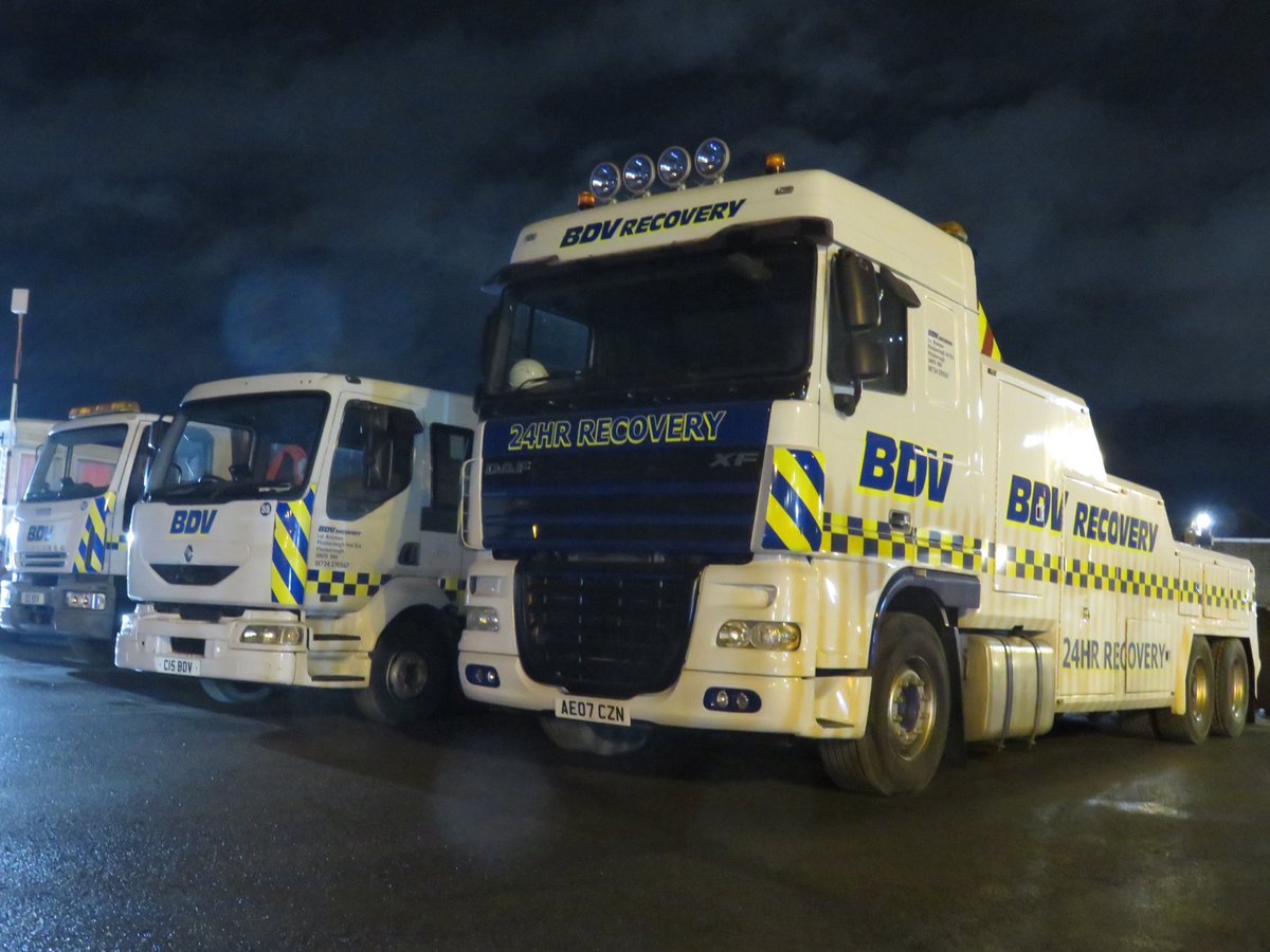 BDV are currently recruiting and looking for class one and two drivers to work as heavy and light recovery drivers 24/7 on nationwide highways contracts.
Please contact 01724 270567 or email control@bdvltd.com