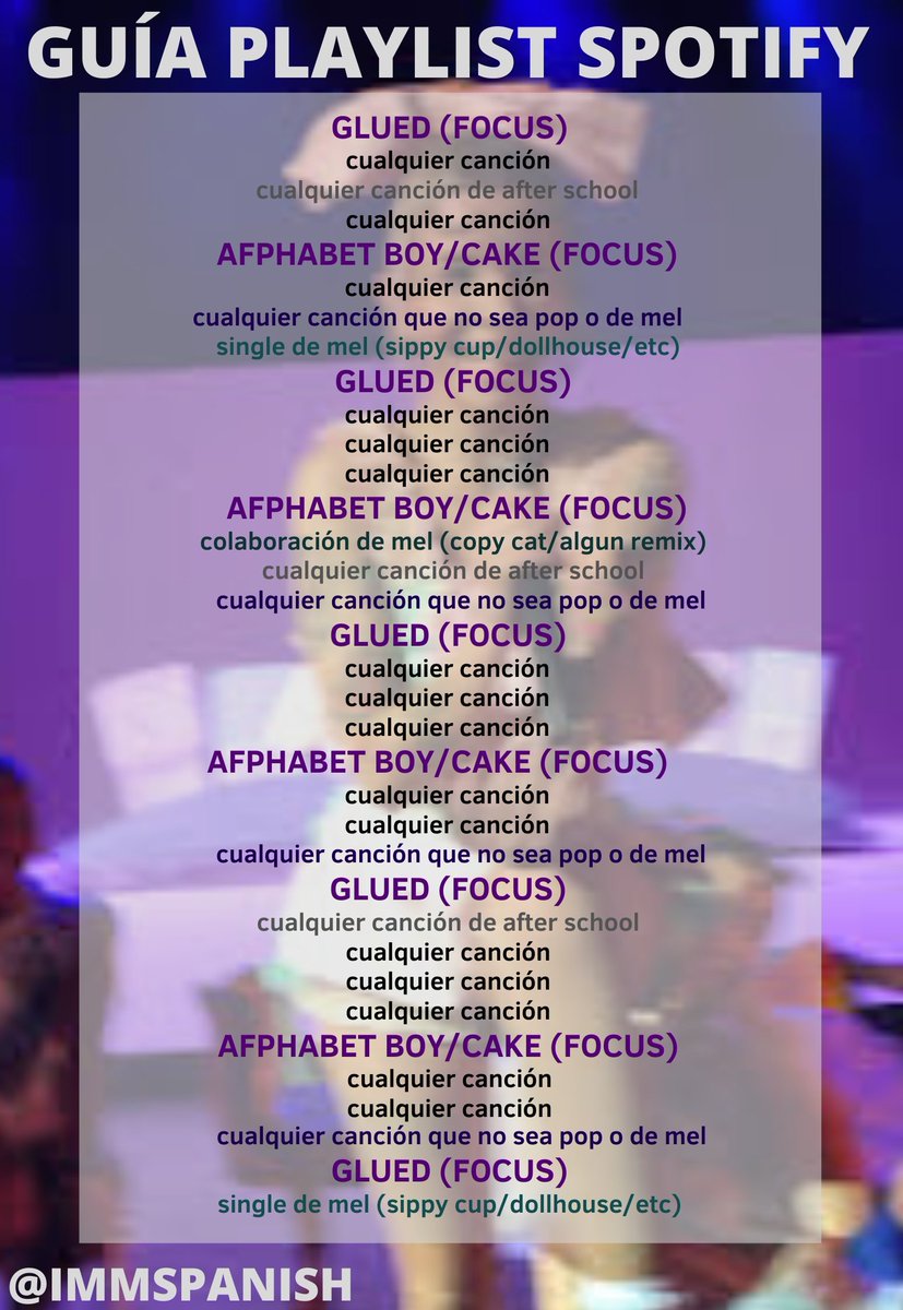 IMMSPANISH's tweet photo. ‼GUÍAS PARA HACER PLAYLIST DE STREAM https://t.co/X14rerR0Iy