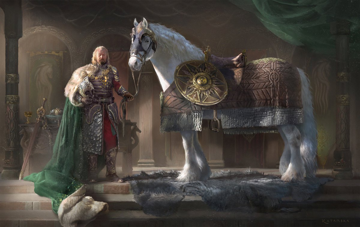 mkatanskaart's tweet photo. The King of The Golden Hall - personal artwork
Artstation - https://t.co/Pu4m0zOLyS

#LordoftheRings #tolkien #Rohan #theoden #LOTR #lotrfanart #digitalart #illustration #conceptart #fantasy #aragorn #frodo #gandalf #eowyn #jrrtolkien #bernardhill #mirandaotto  #peterjackson https://t.co/7J9pMo7bxf