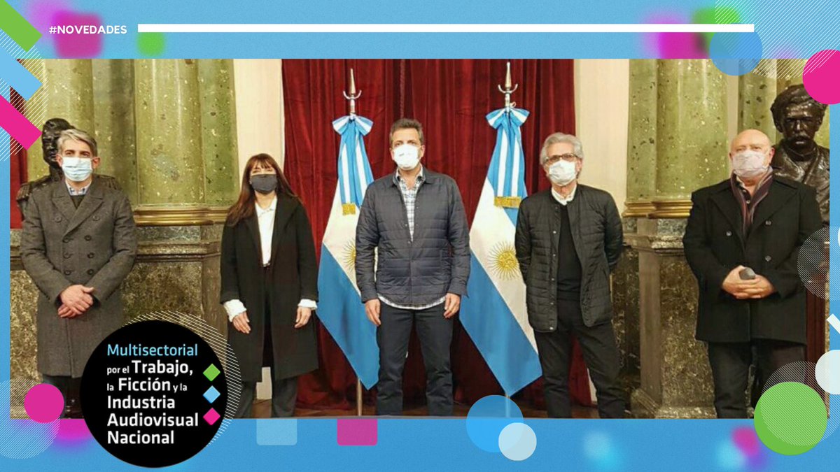 multisectorial_'s tweet photo. 📣Ayer nos reunimos con el presidente de la Cámara de @DiputadosAR, Dip. @sergiomassaok. Juntos evaluamos las problemáticas del Audiovisual y la producción local. 

#Diputados #Argentina #Audiovisual #produccionaudiovisual #Audiovisualfederal #CulturaArgentina #actorxs #autorxs https://t.co/OUJX62g8GU